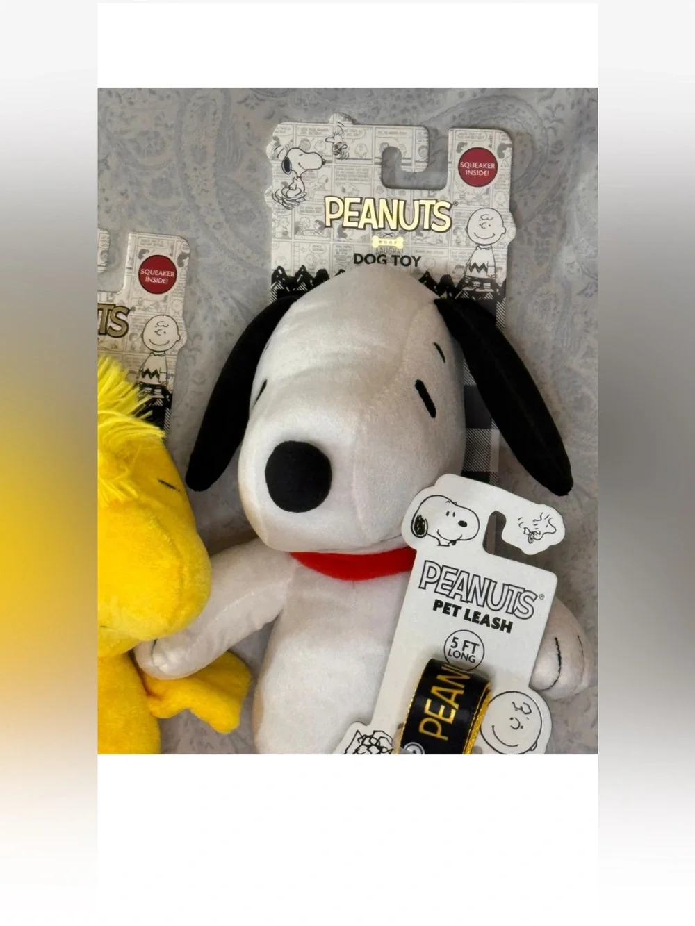 Peanuts Snoopy Dog Collar, Dog Leash, and Snoopy & Woodstock Dog Toys